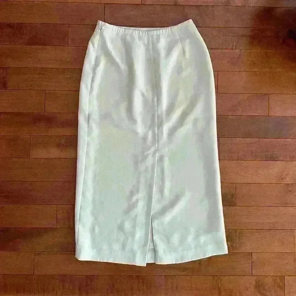 Jones New York | Vintage essentials lined lime green skirt 12P - Picture 2 of 7